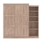 Bestar Pur Queen Murphy Bed with Storage Unit (90W) in rustic brown 26888-000009 - alternate 8